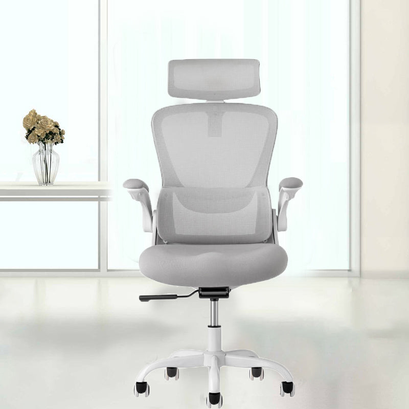 Modern Office Chair Removable Arms No Distressing Ergonomic Chair with Wheels Clearhalo 'furn' 'furn_office_chair' 'Furniture' 'Office Chairs' 'Office Furniture' 'office_chair' 7311301