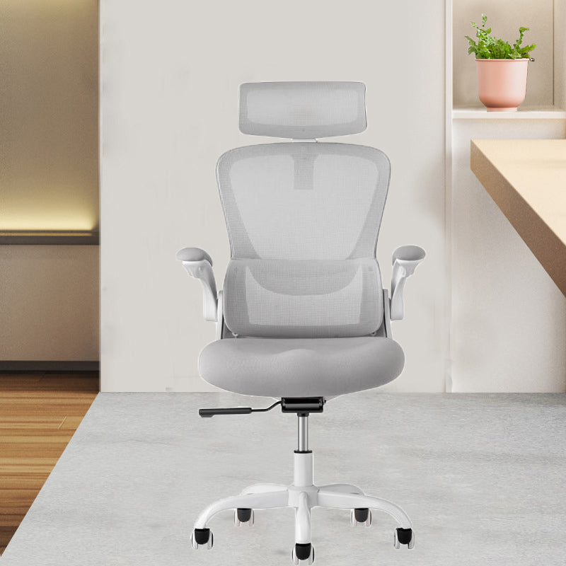 Modern Office Chair Removable Arms No Distressing Ergonomic Chair with Wheels Clearhalo 'furn' 'furn_office_chair' 'Furniture' 'Office Chairs' 'Office Furniture' 'office_chair' 7311303
