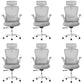 Modern Office Chair Removable Arms No Distressing Ergonomic Chair with Wheels 6 Piece Set Clearhalo 'furn' 'furn_office_chair' 'Furniture' 'Office Chairs' 'Office Furniture' 'office_chair' 7311306