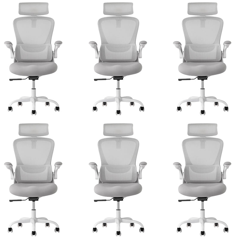 Modern Office Chair Removable Arms No Distressing Ergonomic Chair with Wheels 6 Piece Set Clearhalo 'furn' 'furn_office_chair' 'Furniture' 'Office Chairs' 'Office Furniture' 'office_chair' 7311306