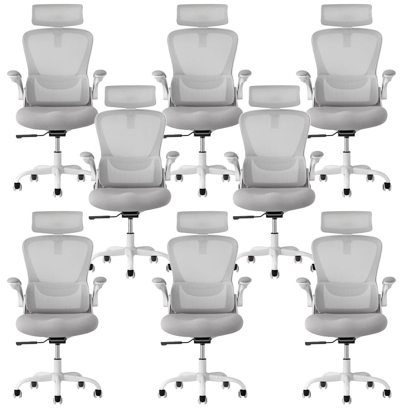 Modern Office Chair Removable Arms No Distressing Ergonomic Chair with Wheels 8 Piece Set Clearhalo 'furn' 'furn_office_chair' 'Furniture' 'Office Chairs' 'Office Furniture' 'office_chair' 7311308