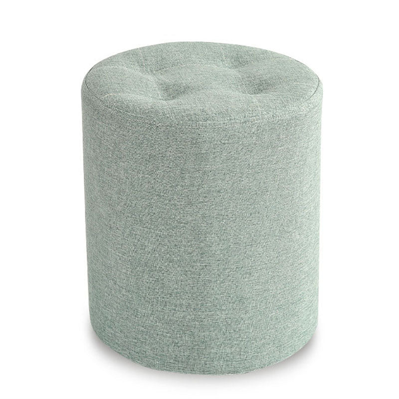 Stoffzylinderform Pouf Pure Color Tufted Contemporary Fade Resistant Pouf