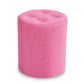 Stoffzylinderform Pouf Pure Color Tufted Contemporary Fade Resistant Pouf