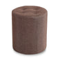 Stoffzylinderform Pouf Pure Color Tufted Contemporary Fade Resistant Pouf