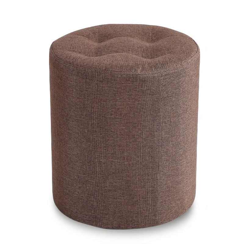Stoffzylinderform Pouf Pure Color Tufted Contemporary Fade Resistant Pouf