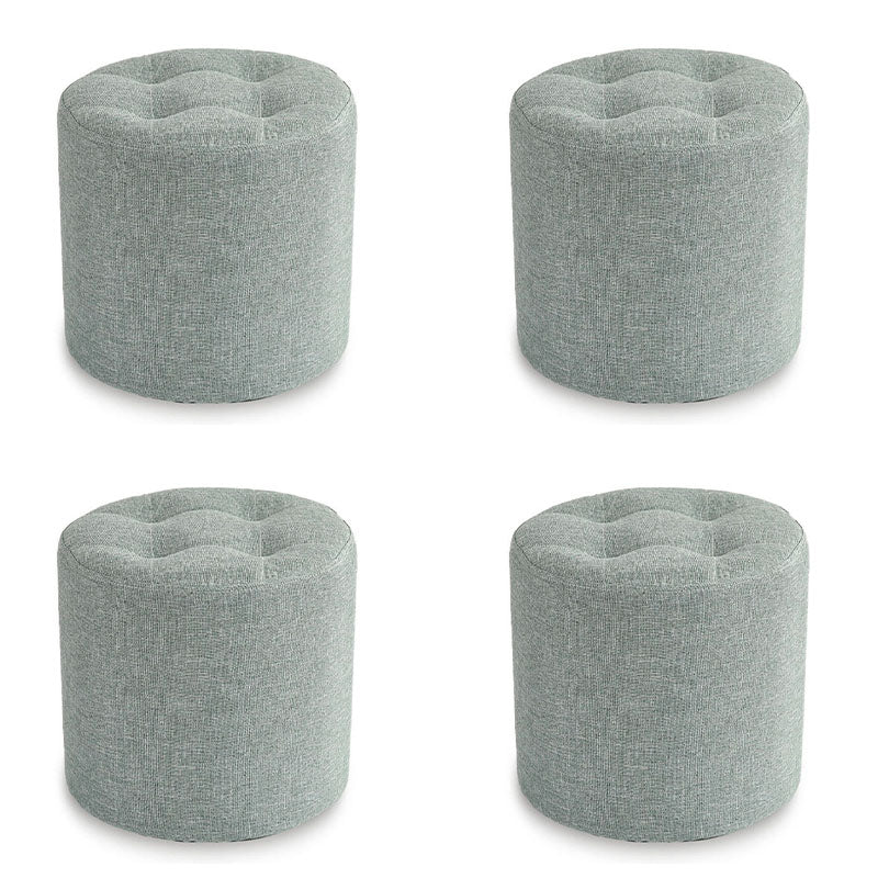 Stoffzylinderform Pouf Pure Color Tufted Contemporary Fade Resistant Pouf