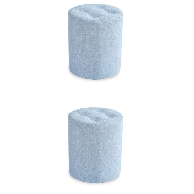 Stoffzylinderform Pouf Pure Color Tufted Contemporary Fade Resistant Pouf