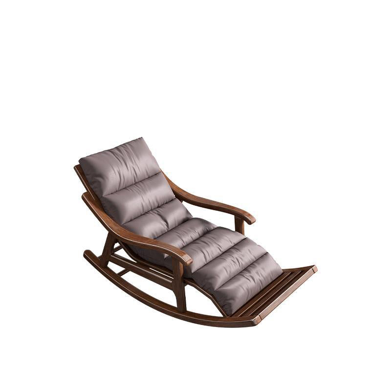 Mid Century Modern Sofa Rocking Chair Indoor Wooden Rocking Chair with Cushion Coffee Clearhalo 'Chairs & Seating' 'furn' 'furn_rocking_chairs' 'Furniture' 'Living Room Furniture' 'Rocking Chairs' 'rocking_chairs' 7311390
