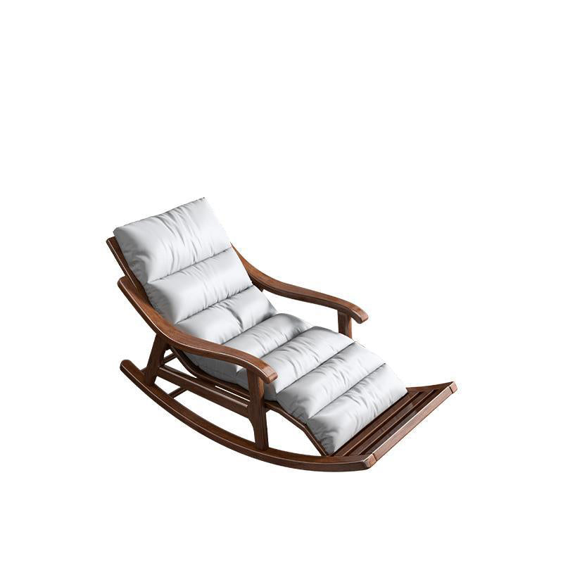 Mid Century Modern Sofa Rocking Chair Indoor Wooden Rocking Chair with Cushion Beige Clearhalo 'Chairs & Seating' 'furn' 'furn_rocking_chairs' 'Furniture' 'Living Room Furniture' 'Rocking Chairs' 'rocking_chairs' 7311391