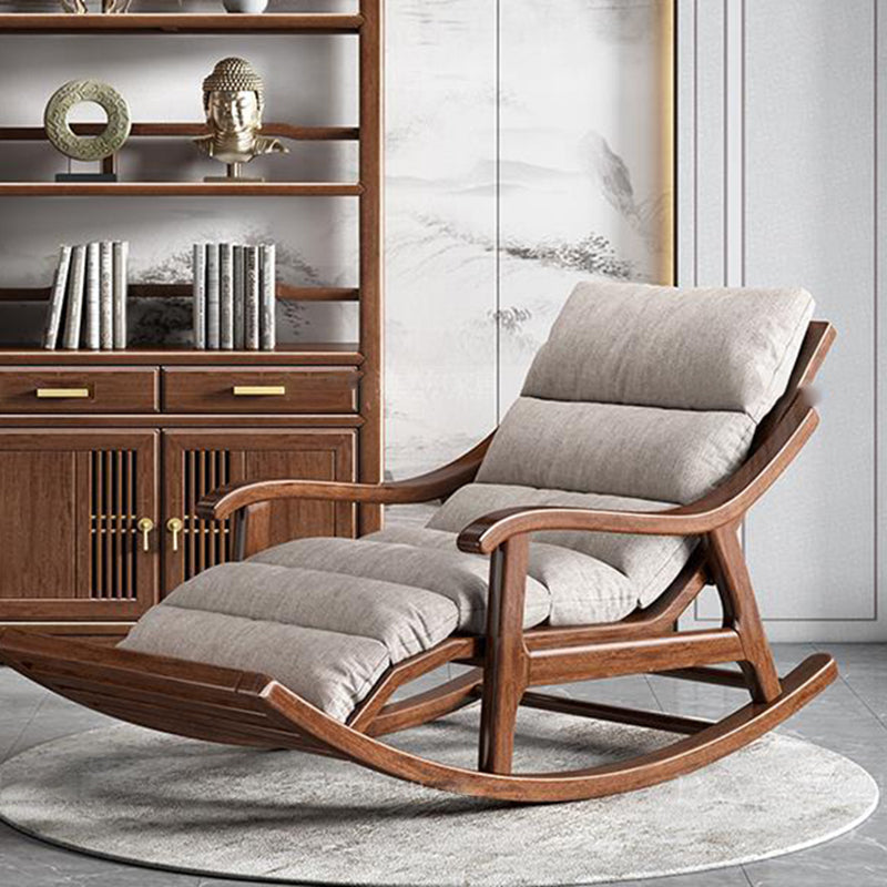 Mid Century Modern Sofa Rocking Chair Indoor Wooden Rocking Chair with Cushion Clearhalo 'Chairs & Seating' 'furn' 'furn_rocking_chairs' 'Furniture' 'Living Room Furniture' 'Rocking Chairs' 'rocking_chairs' 7311394
