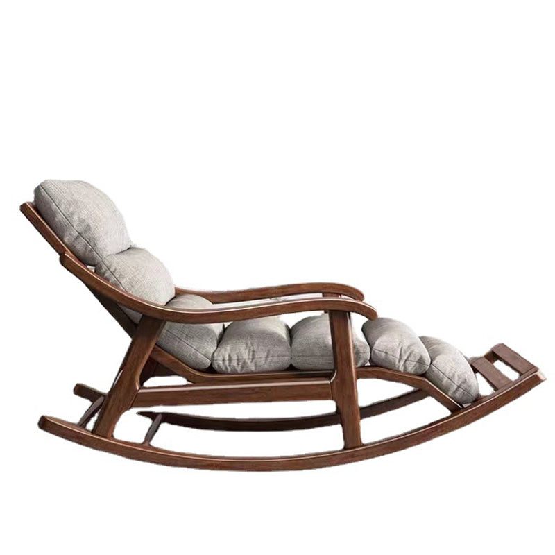 Mid Century Modern Sofa Rocking Chair Indoor Wooden Rocking Chair with Cushion Clearhalo 'Chairs & Seating' 'furn' 'furn_rocking_chairs' 'Furniture' 'Living Room Furniture' 'Rocking Chairs' 'rocking_chairs' 7311396