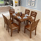Modern Style Solid Wood Furniture 5/7 Pcs Rectangle Dinette Table with Armless Chair Table & Chair(s) 7 Piece Set Clearhalo 'Dining Room Sets' 'Dining Tables & Seating' 'dining_room_set' 'furn' 'furn_dining_room_set' 'Furniture' 'Kitchen & Dining Furniture' 7311503