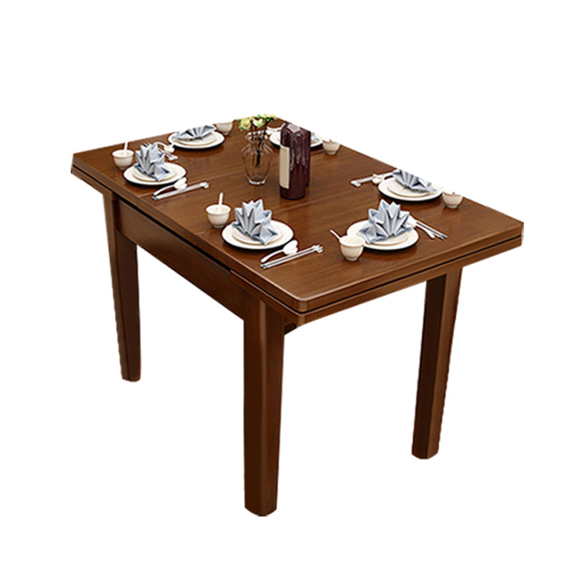 Modern Style Solid Wood Furniture 5/7 Pcs Rectangle Dinette Table with Armless Chair Clearhalo 'Dining Room Sets' 'Dining Tables & Seating' 'dining_room_set' 'furn' 'furn_dining_room_set' 'Furniture' 'Kitchen & Dining Furniture' 7311506