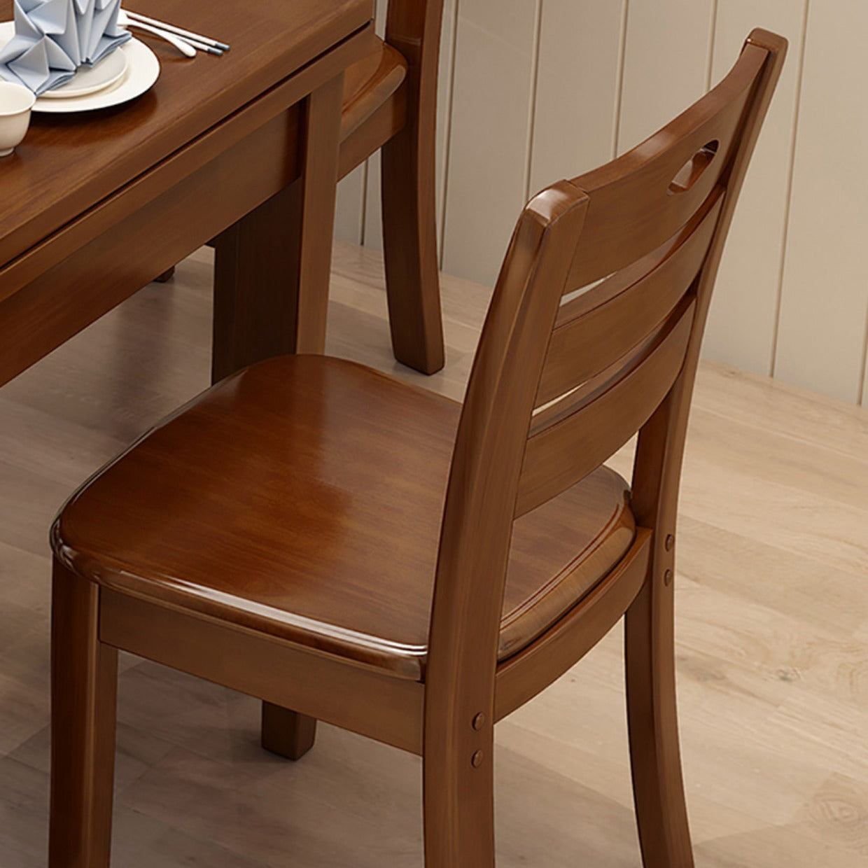 Modern Style Solid Wood Furniture 5/7 Pcs Rectangle Dinette Table with Armless Chair Clearhalo 'Dining Room Sets' 'Dining Tables & Seating' 'dining_room_set' 'furn' 'furn_dining_room_set' 'Furniture' 'Kitchen & Dining Furniture' 7311509