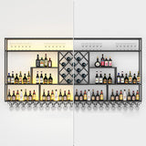Modern Style Wine Rack Iron Shelf Wall Mounted Wine Rack for Bar Clearhalo 'furn' 'furn_wine_racks' 'Furniture' 'Kitchen & Dining Furniture' 'Wine Racks' 'wine_racks' 7311805