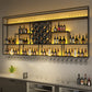 Modern Style Wine Rack Iron Shelf Wall Mounted Wine Rack for Bar Clearhalo 'furn' 'furn_wine_racks' 'Furniture' 'Kitchen & Dining Furniture' 'Wine Racks' 'wine_racks' 7311807