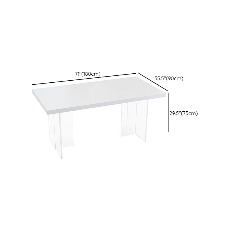 Moderni 1/4/5 pezzi mobili da pranzo in pietra sinterizzato set in bianco