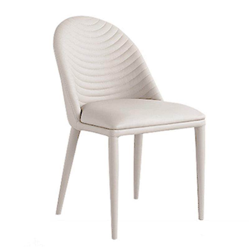 White Dining Table Set 1/4/5/7 Pieces with Acrylic Base Kitchen Furniture Set Clearhalo 'Dining Room Sets' 'Dining Tables & Seating' 'dining_room_set' 'furn' 'furn_dining_room_set' 'Furniture' 'Kitchen & Dining Furniture' 7311858