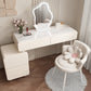 Contemporary Dressing Table Bedroom Wood Lighted Mirror Make-up Vanity