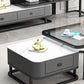 Square Coffee Table Frame Glass Top Coffee Table with Metal Legs Clearhalo 'Coffee & Accent Tables' 'Coffee Tables' 'coffee_tables' 'furn' 'furn_coffee_tables' 'Furniture' 'Living Room Furniture' 7311961