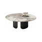 Round Coffee Table 3 Legs Slate Coffee Table Set with Metal Legs Black Clearhalo 'Coffee & Accent Tables' 'Coffee Tables' 'coffee_tables' 'furn' 'furn_coffee_tables' 'Furniture' 'Living Room Furniture' 7312051