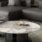 Round Coffee Table 3 Legs Slate Coffee Table Set with Metal Legs Clearhalo 'Coffee & Accent Tables' 'Coffee Tables' 'coffee_tables' 'furn' 'furn_coffee_tables' 'Furniture' 'Living Room Furniture' 7312059