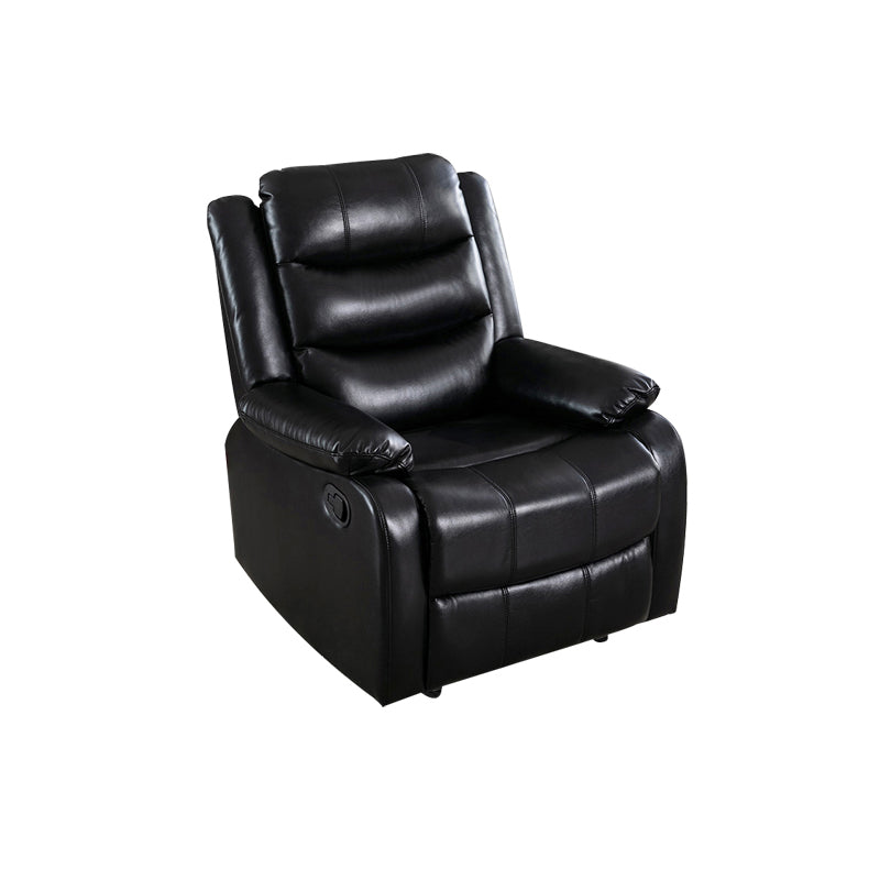 Contemporary Home Theater Recliner Manual-Push Botton Metal Solid Color Indoor Clearhalo 'Chairs & Seating' 'furn' 'furn_recliners' 'Furniture' 'Living Room Furniture' 'Recliners' 7312088