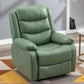Contemporary Home Theater Recliner Manual-Push Botton Metal Solid Color Indoor Nanofabrics Grass green Clearhalo 'Chairs & Seating' 'furn' 'furn_recliners' 'Furniture' 'Living Room Furniture' 'Recliners' 7312089