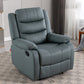 Contemporary Home Theater Recliner Manual-Push Botton Metal Solid Color Indoor Tech Cloth Green Clearhalo 'Chairs & Seating' 'furn' 'furn_recliners' 'Furniture' 'Living Room Furniture' 'Recliners' 7312100