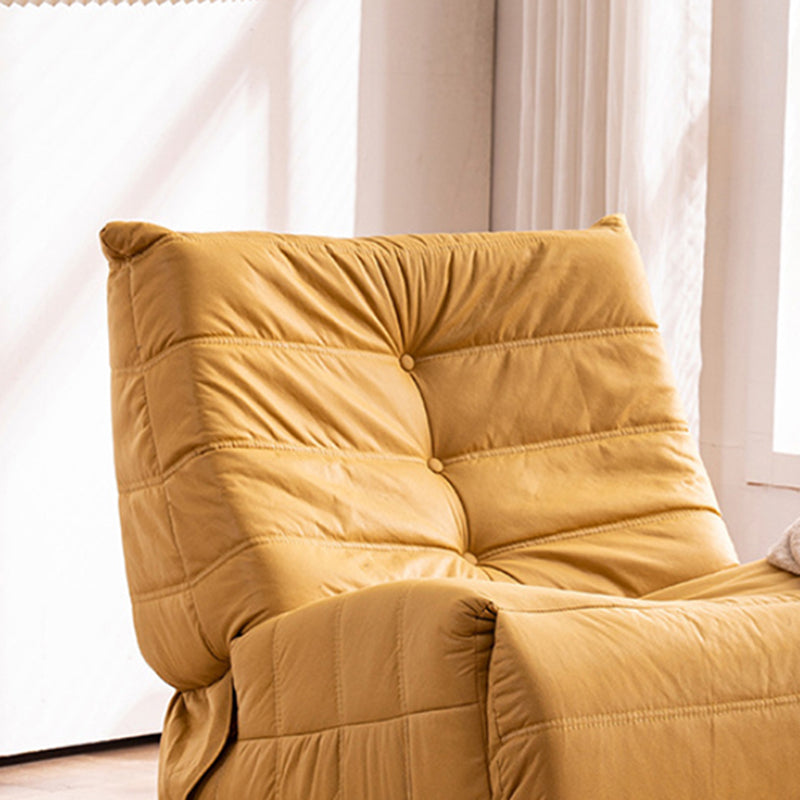 Sedia reclinabile contemporanea a colori solidi rocker girevole trapuntato