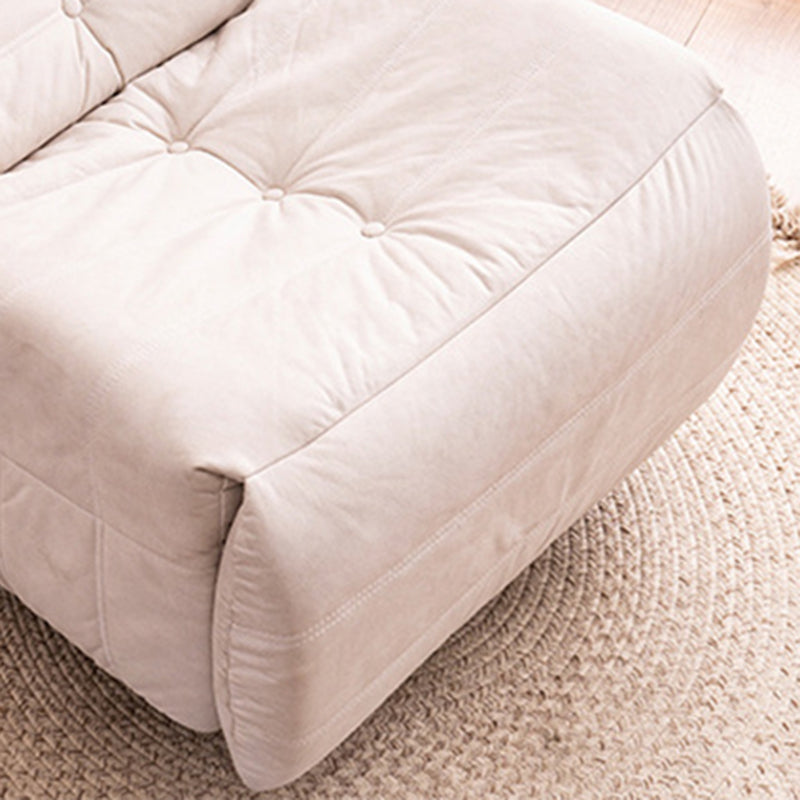 Sedia reclinabile contemporanea a colori solidi rocker girevole trapuntato