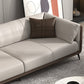 Genuine Leather Sofa Stationary Square Arm Seating for Living Room