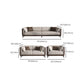 Genuine Leather Sofa Stationary Square Arm Seating for Living Room
