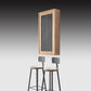 Folding Bar Pub Table Set 1/2/3 Pcs Modern Wood Bar Table and Mateal Frame Stools Clearhalo 'Bar Furniture' 'furn' 'furn_home_bar_bar_sets' 'Furniture' 'Home Bars & Bar Sets' 'home_bar_bar_sets' 'Kitchen & Dining Furniture' 7312283