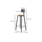 Folding Bar Pub Table Set 1/2/3 Pcs Modern Wood Bar Table and Mateal Frame Stools Clearhalo 'Bar Furniture' 'furn' 'furn_home_bar_bar_sets' 'Furniture' 'Home Bars & Bar Sets' 'home_bar_bar_sets' 'Kitchen & Dining Furniture' 7312291