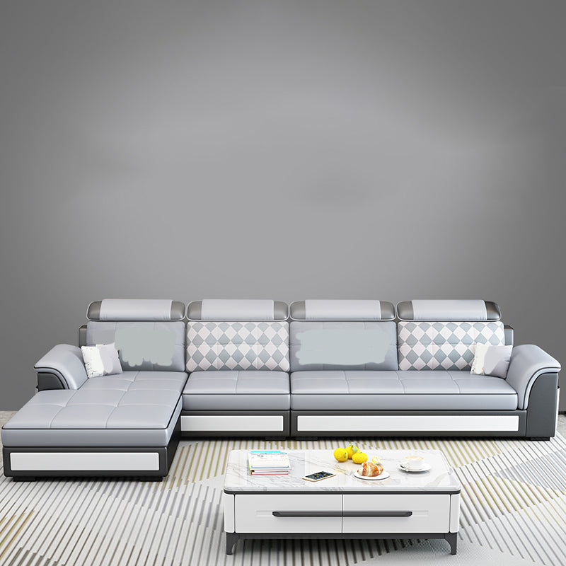 Canapés sectionnels scandinaves en faux cuir