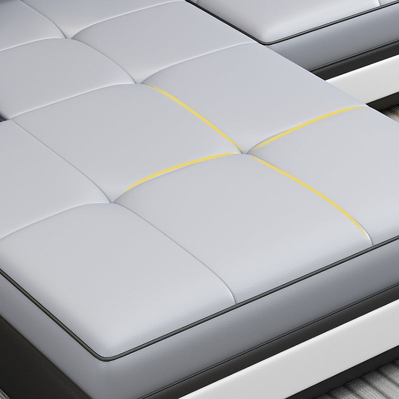 Canapés sectionnels scandinaves en faux cuir