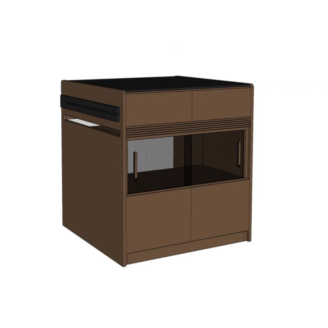 Modern Kitchen Island Table Dining Room Solid Wood Stationary Prep Table