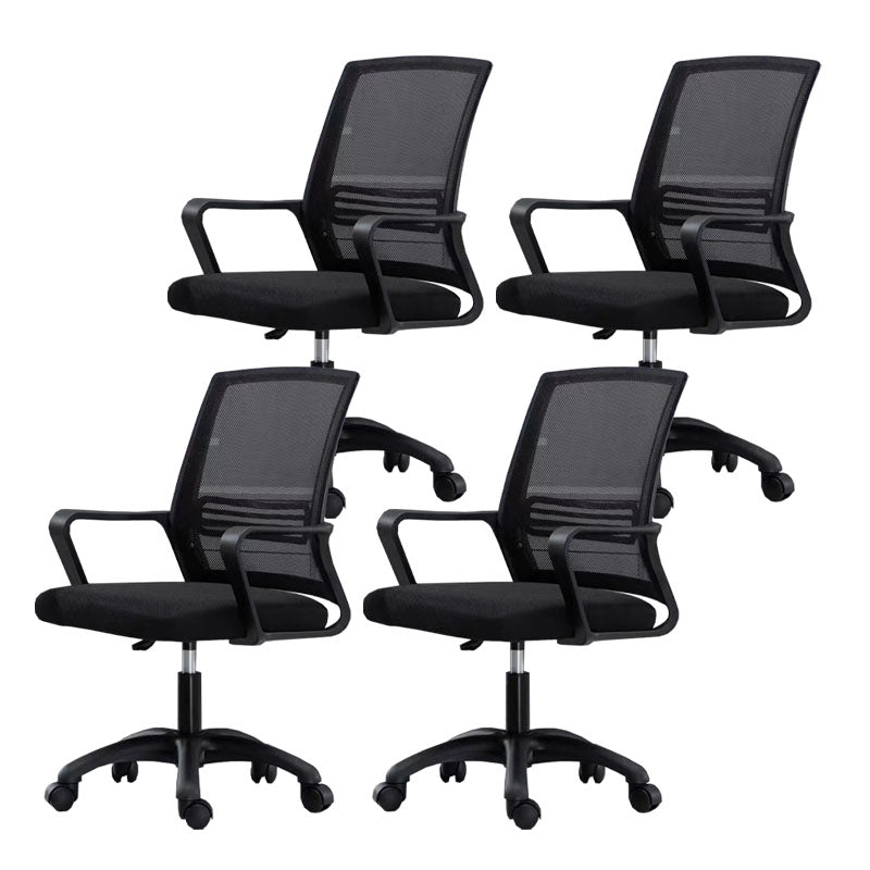 Moderne Fixed Arms Conference Chair Mesh Back Desk Chair für Büro