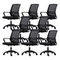 Moderne Fixed Arms Conference Chair Mesh Back Desk Chair für Büro