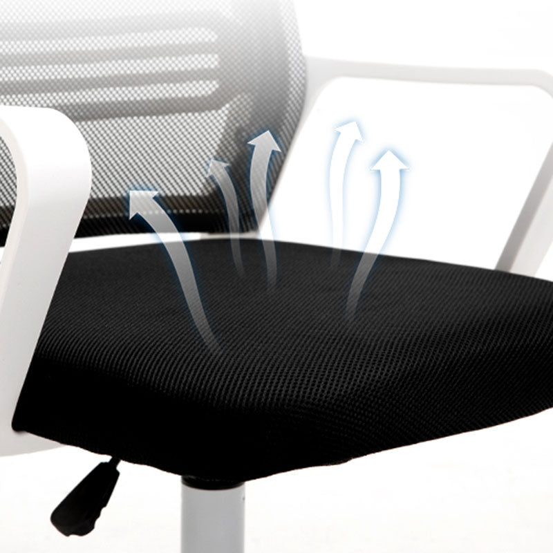 Moderne Fixed Arms Conference Chair Mesh Back Desk Chair für Büro