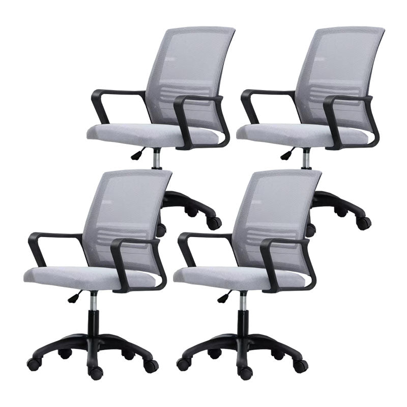 Moderne Fixed Arms Conference Chair Mesh Back Desk Chair für Büro