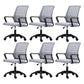 Moderne Fixed Arms Conference Chair Mesh Back Desk Chair für Büro