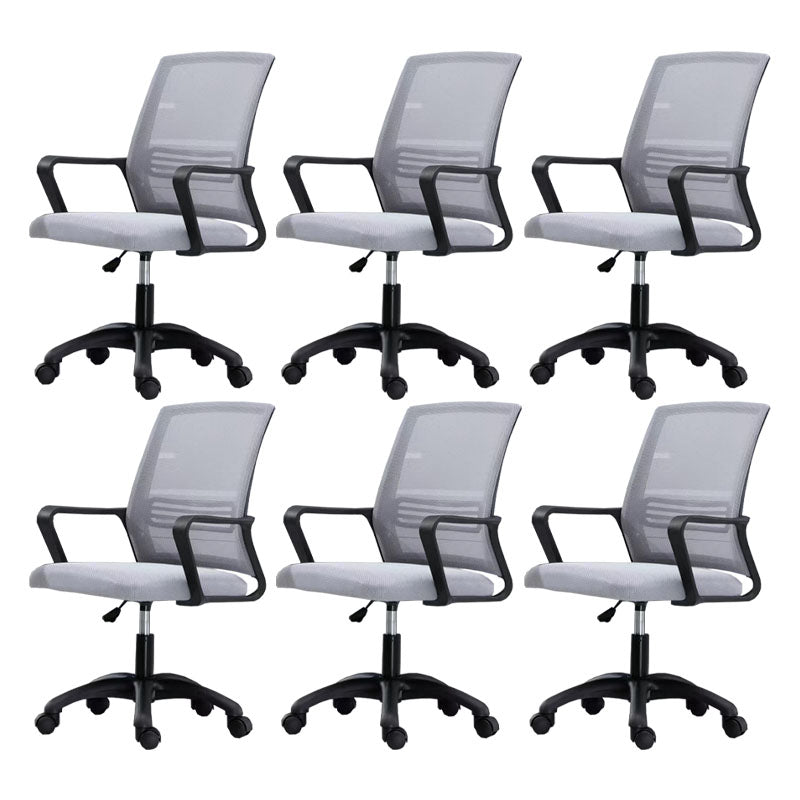 Moderne Fixed Arms Conference Chair Mesh Back Desk Chair für Büro
