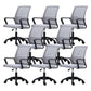 Moderne Fixed Arms Conference Chair Mesh Back Desk Chair für Büro