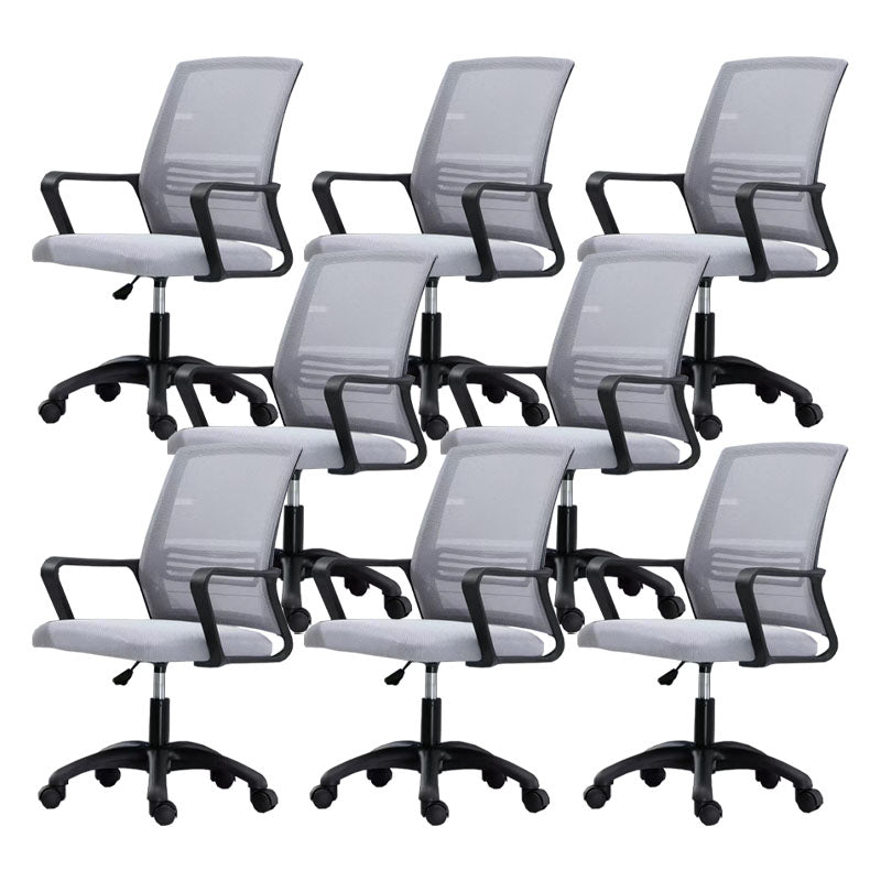 Moderne Fixed Arms Conference Chair Mesh Back Desk Chair für Büro