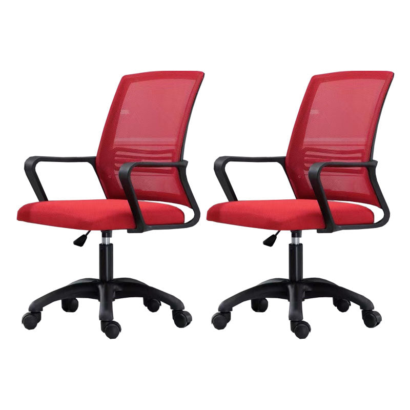 Moderne Fixed Arms Conference Chair Mesh Back Desk Chair für Büro