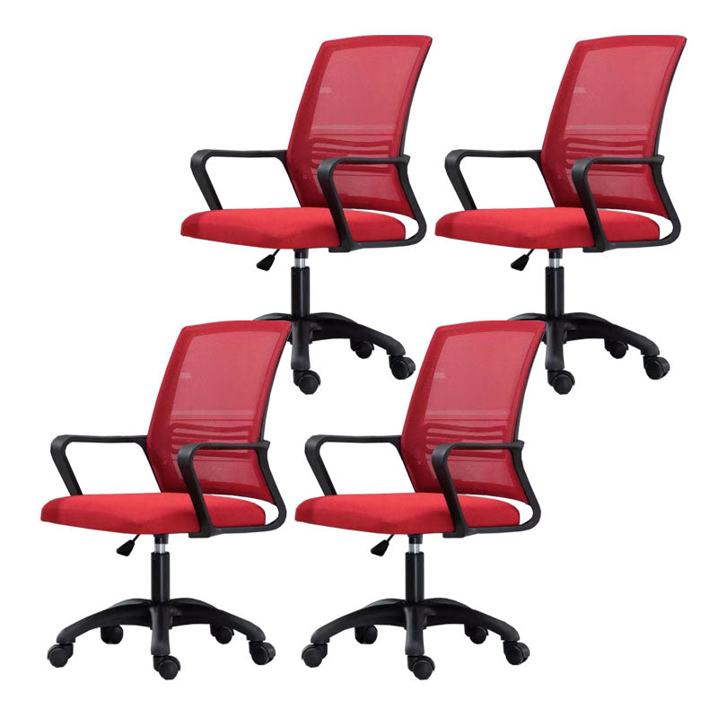Moderne Fixed Arms Conference Chair Mesh Back Desk Chair für Büro