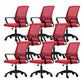 Moderne Fixed Arms Conference Chair Mesh Back Desk Chair für Büro