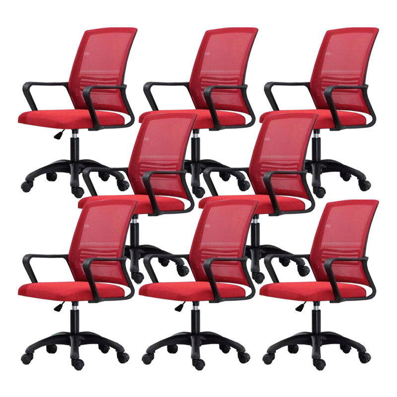 Moderne Fixed Arms Conference Chair Mesh Back Desk Chair für Büro